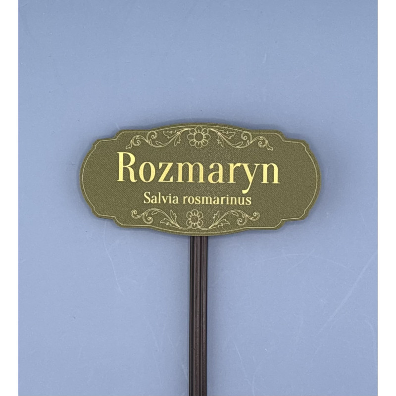 Personalizowana tabliczka do roślin z grawerem | Etykieta do roślin