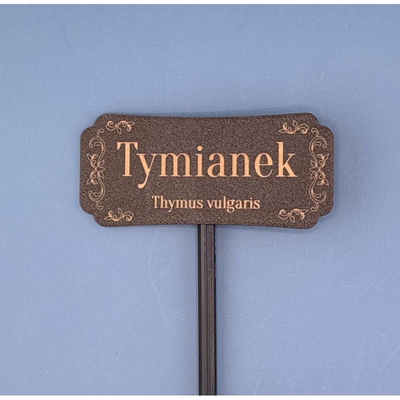Personalizowana tabliczka do roślin z grawerem | Etykieta do roślin