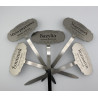 Set of 5 Stainless Steel Herb Labels
