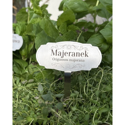 Set of 5 Stainless Steel Herb Labels