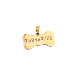 Dog ID Tag – Bone Shape with Engraving